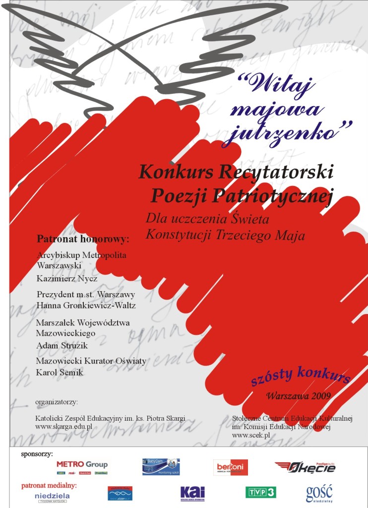 Konkurs Recytatorski Polskiej Poezji Patriotycznej - VI edycja